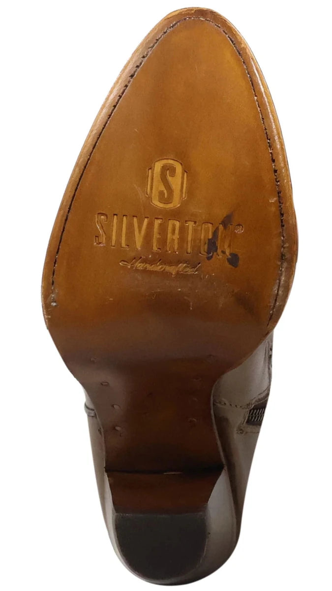 Women´s Silverton Taylor All Leather Snip Toe Knee High Boots - Stone - OriginalWestern.com