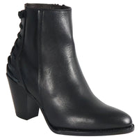 Women´s Silverton Walker All Leather Snip Toe Short Boots-Black - OriginalWestern.com