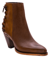 Women´s Silverton Walker All Leather Snip Toe Short Boots-Brown - OriginalWestern.com