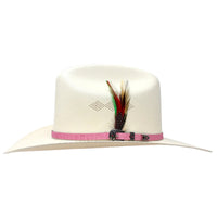 Women's Stone Reina del Sur 1,000X Western Cowgirl Straw Hat Sinaloa Style - Pink - OriginalWestern.com