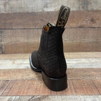 Women's Western Cowboy Phyton Print Genuine Cowhide Leather Ankle Boot Est. 351 Brown - OriginalWestern.com