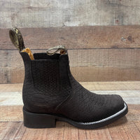 Women's Western Cowboy Phyton Print Genuine Cowhide Leather Ankle Boot Est. 351 Brown - OriginalWestern.com