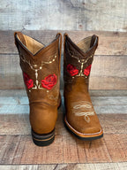 Women's Western Cowgirl Boots Genuine Leather Est. 706 Tan - OriginalWestern.com
