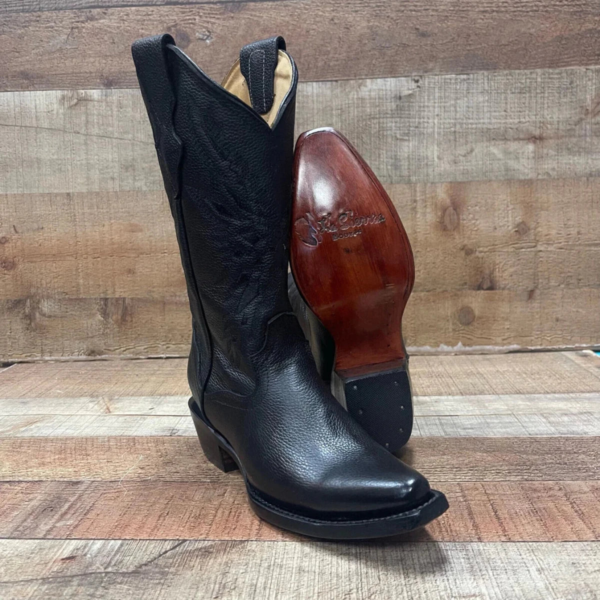 Women's Western Cowgirl Boots Pointed Toe Est. 504 Black - OriginalWestern.com