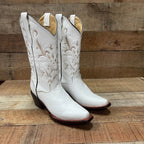 Women's Western Cowgirl Boots Pointed Toe Est. 504 White - OriginalWestern.com