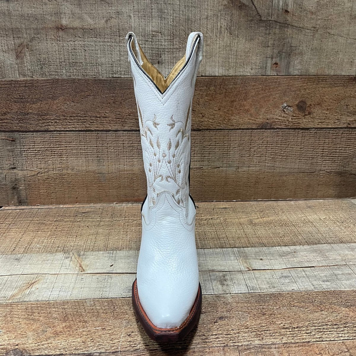 Women's Western Cowgirl Boots Pointed Toe Est. 504 White - OriginalWestern.com