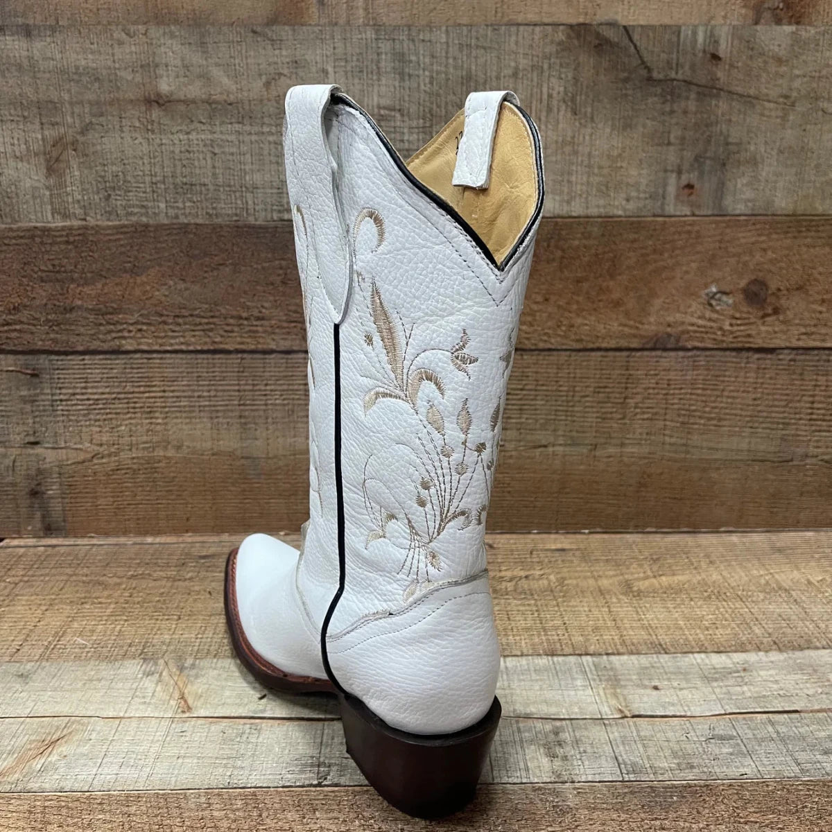 Women's Western Cowgirl Boots Pointed Toe Est. 504 White - OriginalWestern.com