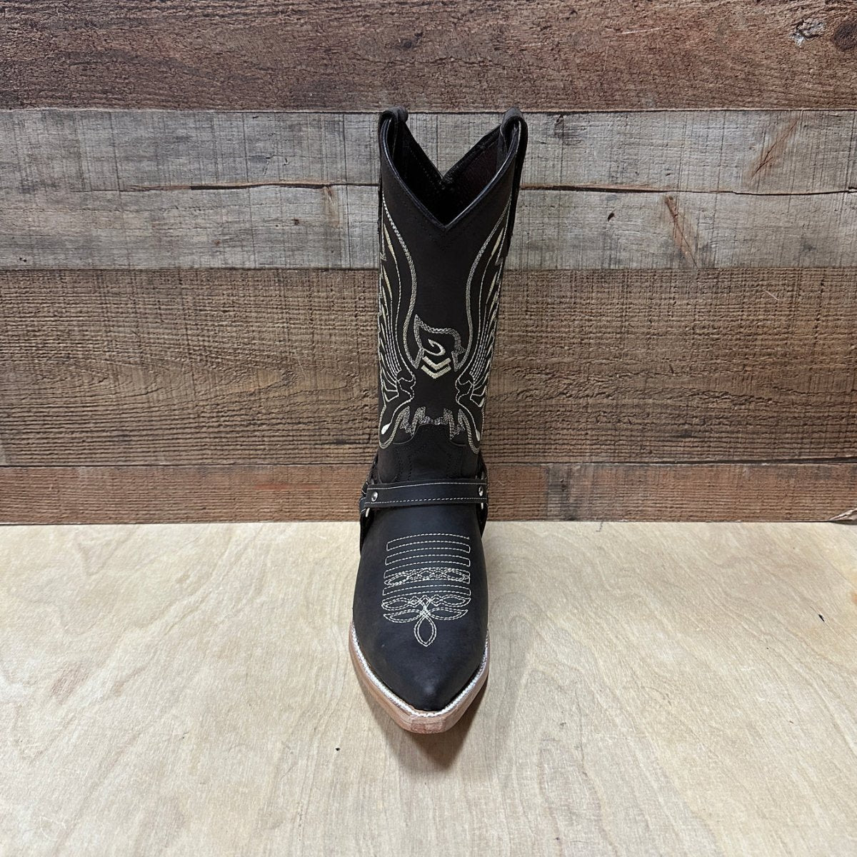 Women's Western Cowgirl Boots Pointed Toe With Harness Est. 501 Brown - OriginalWestern.com