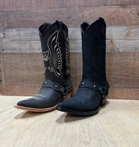 Women's Western Cowgirl Boots Pointed Toe With Harness Est. 501 Brown - OriginalWestern.com