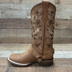 Women's Western Cowgirl Boots with Harness Est. 114 Gold - OriginalWestern.com