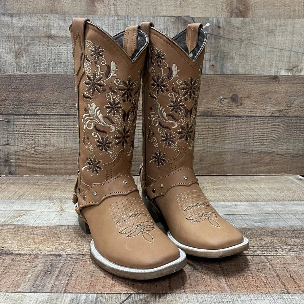 Women's Western Cowgirl Boots with Harness Est. 114 Gold - OriginalWestern.com