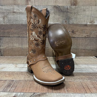 Women's Western Cowgirl Boots with Harness Est. 114 Gold - OriginalWestern.com