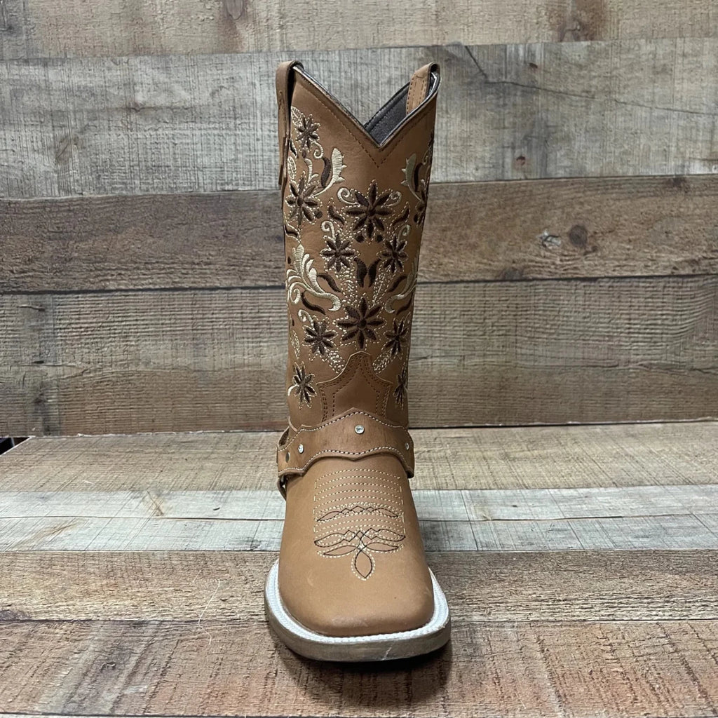 Women's Western Cowgirl Boots with Harness Est. 114 Gold - OriginalWestern.com