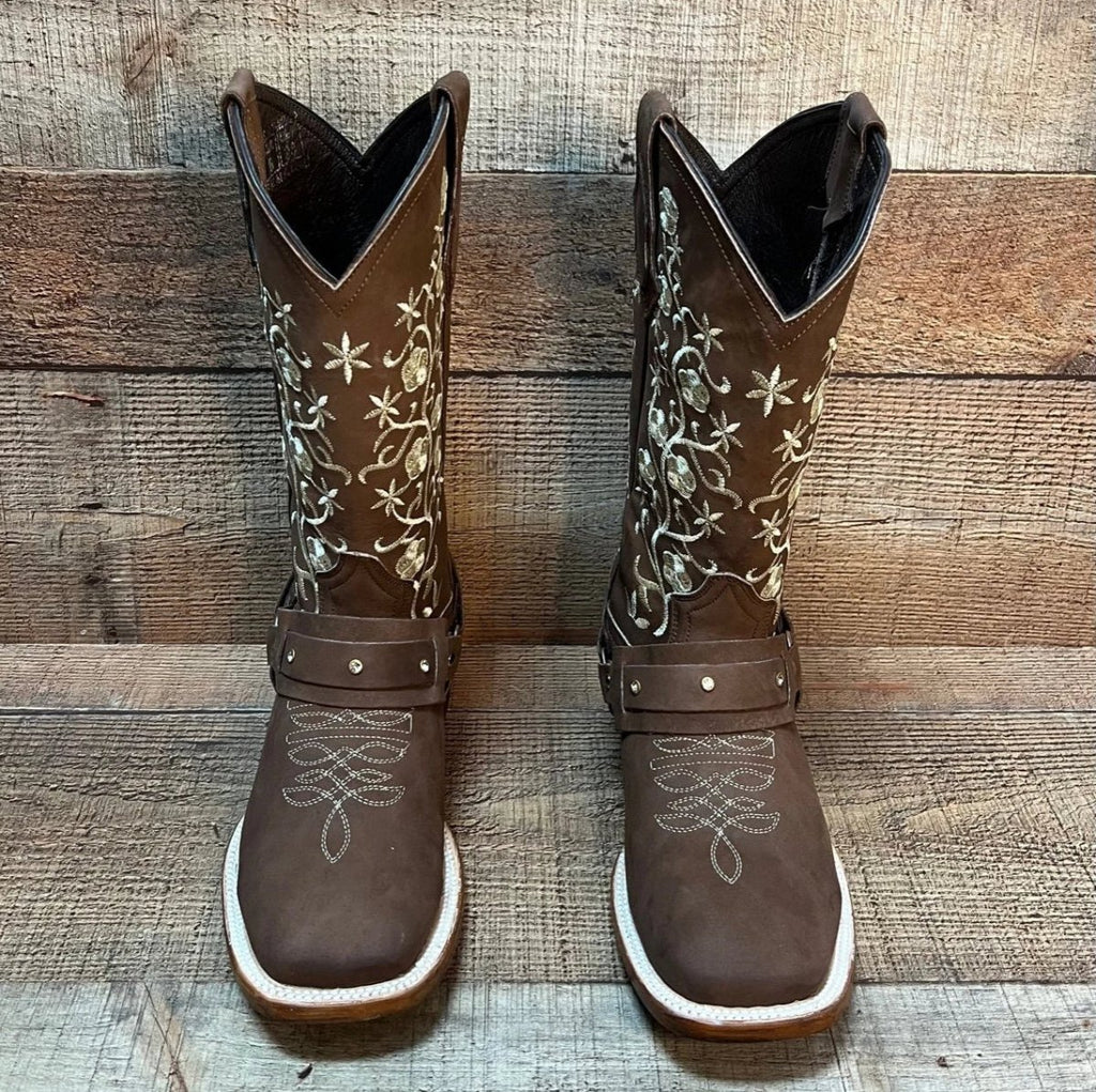 Women's Western Cowgirl Genuine Leather Boots With Detachable Harness Est. 101 - OriginalWestern.com