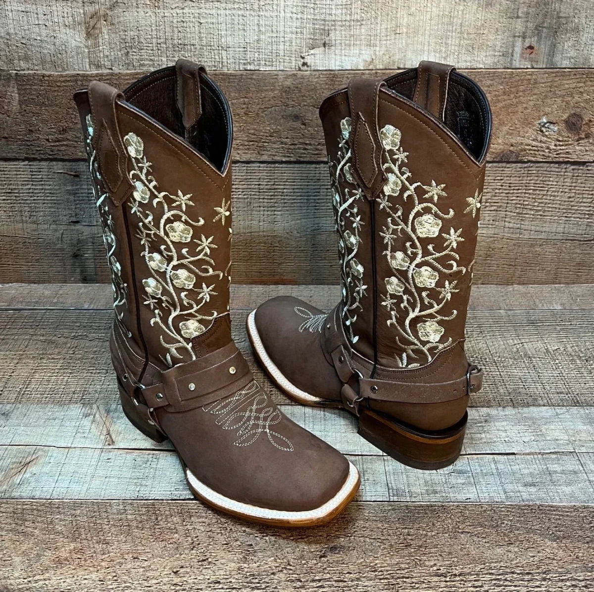 Women's Western Cowgirl Genuine Leather Boots With Detachable Harness Est. 101 - OriginalWestern.com
