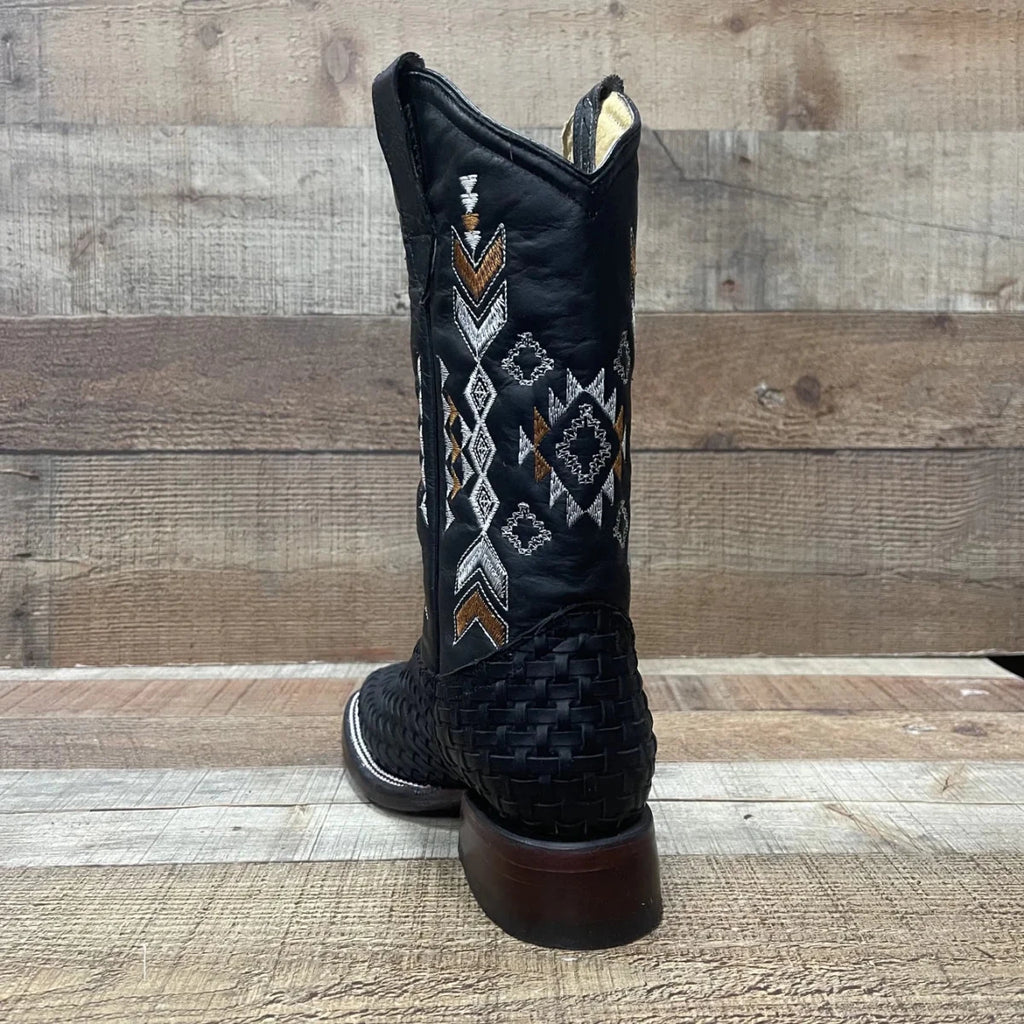 Women's Western Cowgirl Genuine Leather Handwoven Petatillo Boots Est. 862 - OriginalWestern.com