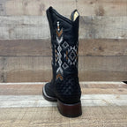 Women's Western Cowgirl Genuine Leather Handwoven Petatillo Boots Est. 862 - OriginalWestern.com