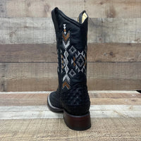 Women's Western Cowgirl Genuine Leather Handwoven Petatillo Boots Est. 862 - OriginalWestern.com