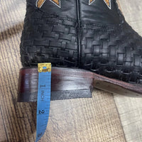 Women's Western Cowgirl Genuine Leather Handwoven Petatillo Boots Est. 862 - OriginalWestern.com
