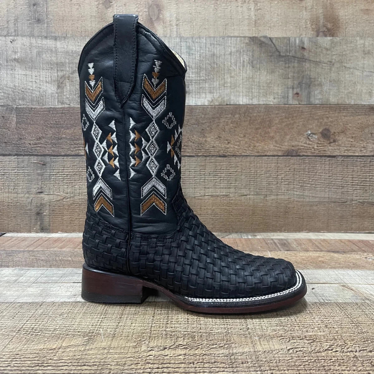 Women's Western Cowgirl Genuine Leather Handwoven Petatillo Boots Est. 862 - OriginalWestern.com