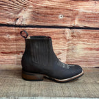 Women's Western Cowgirl Square Toe Ankle Boot Est. 366/367 Brown - OriginalWestern.com