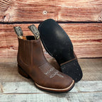 Women's Western Cowgirl Square Toe Ankle Boot Est. 366/367 Tang - OriginalWestern.com