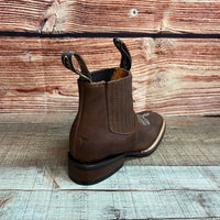 Women's Western Cowgirl Square Toe Ankle Boot Est. 366/367 Tang - OriginalWestern.com