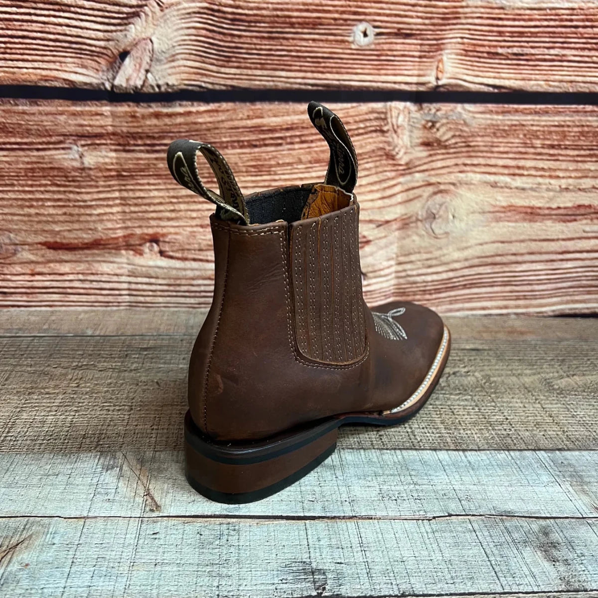 Women's Western Cowgirl Square Toe Ankle Boot Est. 366/367 Tang - OriginalWestern.com
