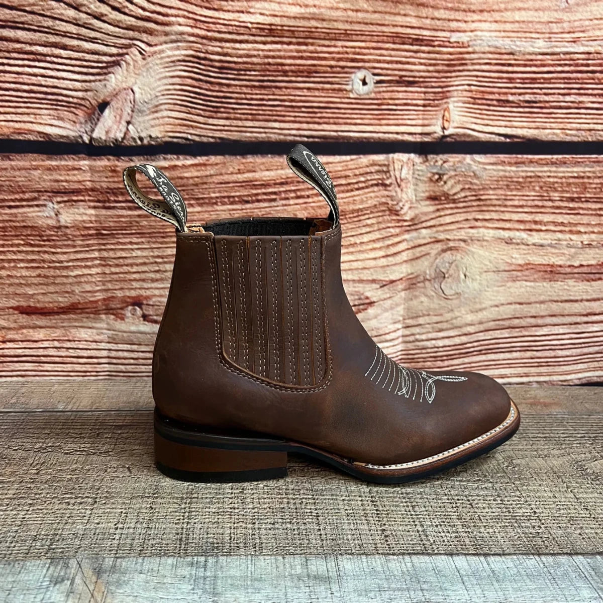 Women's Western Cowgirl Square Toe Ankle Boot Est. 366/367 Tang - OriginalWestern.com