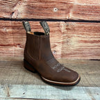Women's Western Cowgirl Square Toe Ankle Boot Est. 366/367 Tang - OriginalWestern.com
