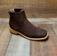 Women's Western Cowgirl Square Toe Half Boots Est. 710 Moka - OriginalWestern.com