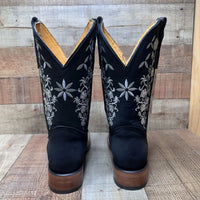 Women's Western Cowgirl Wide Calf Boot Est. 713 Black - OriginalWestern.com