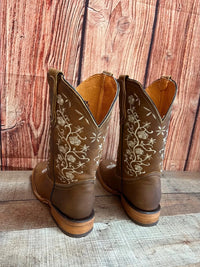 Women's Western Cowgirl Wide Calf Boot Est. 713 Tan - OriginalWestern.com