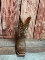 Women's Western Cowgirl Wide Calf Boot Est. 713 Tan - OriginalWestern.com