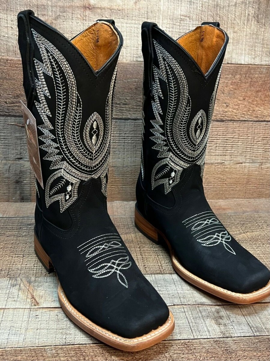 Women's Western Rodeo Boots Est. 801 Black - OriginalWestern.com