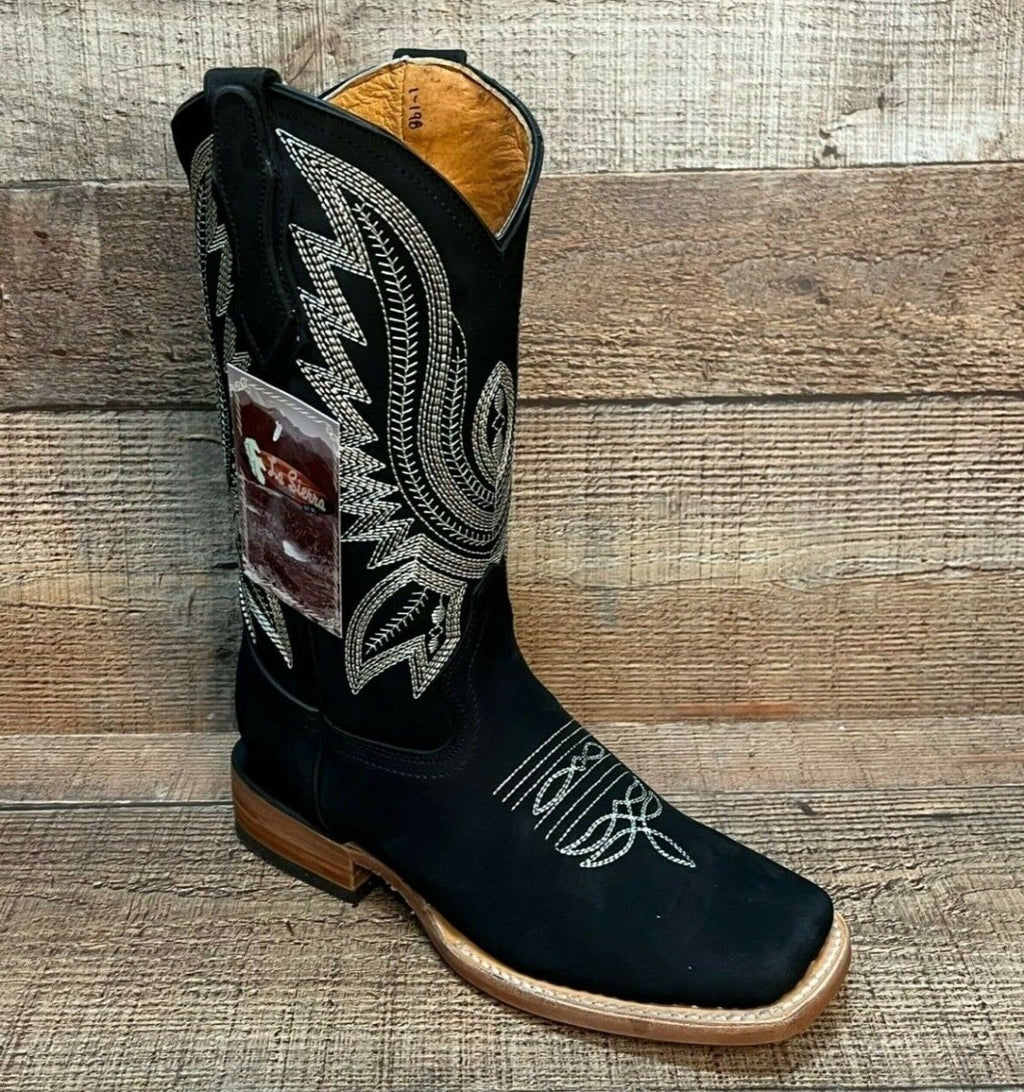 Women's Western Rodeo Boots Est. 801 Black - OriginalWestern.com