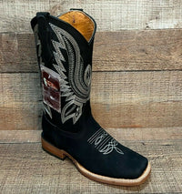 Women's Western Rodeo Boots Est. 801 Black - OriginalWestern.com