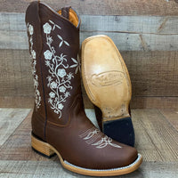 Women's Western Rodeo Leather Cowgirl Boots Est. 254 Brown - OriginalWestern.com