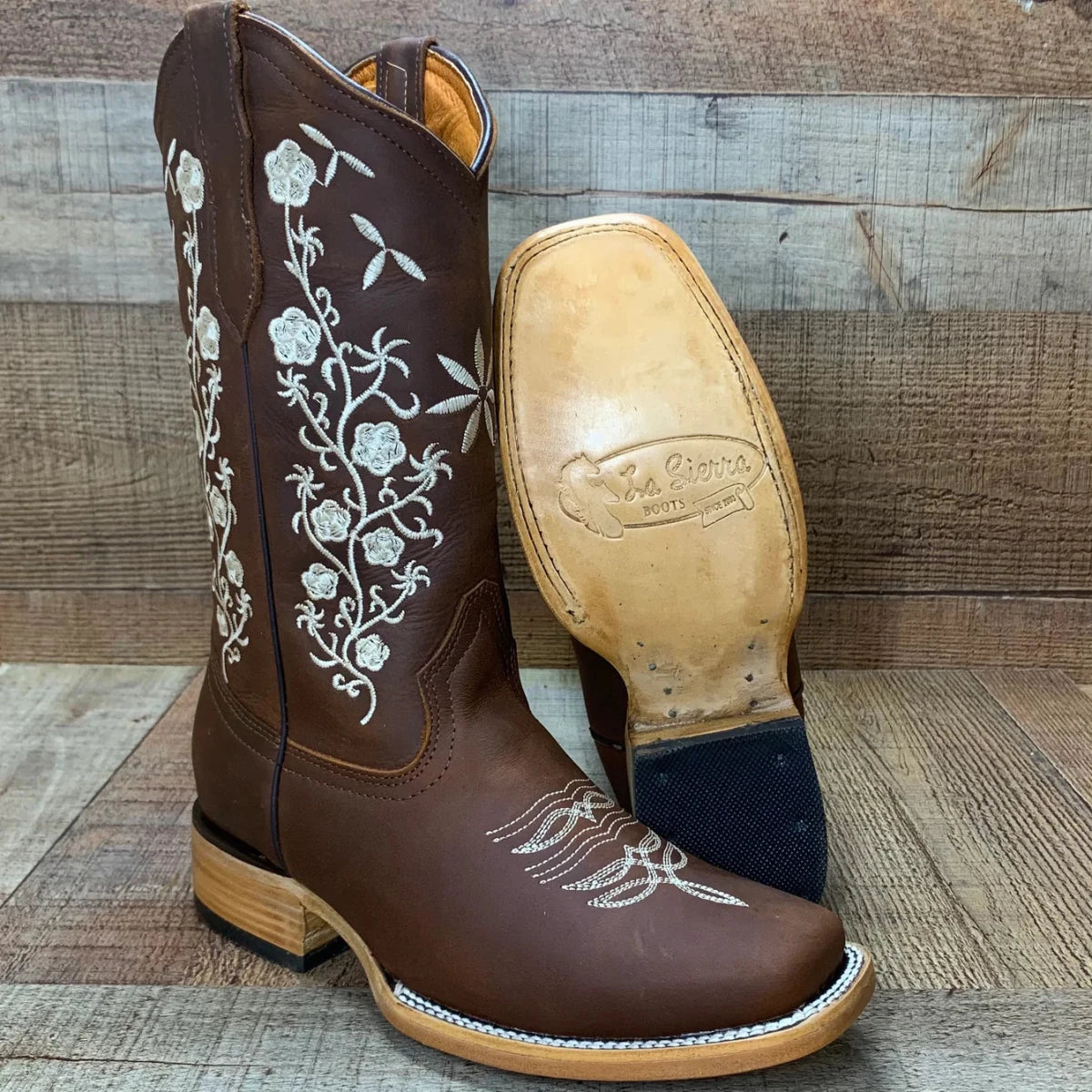 Women's Western Rodeo Leather Cowgirl Boots Est. 254 Brown - OriginalWestern.com