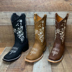 Women's Western Rodeo Leather Cowgirl Boots Est. 254 Tan - OriginalWestern.com