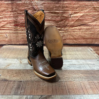 Women's Western Rodeo Square Toe Shaded Honey Leather Boots Est. 701 - OriginalWestern.com