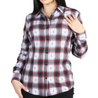 El General Women's Black and Red Plaid Western Shirt  44718