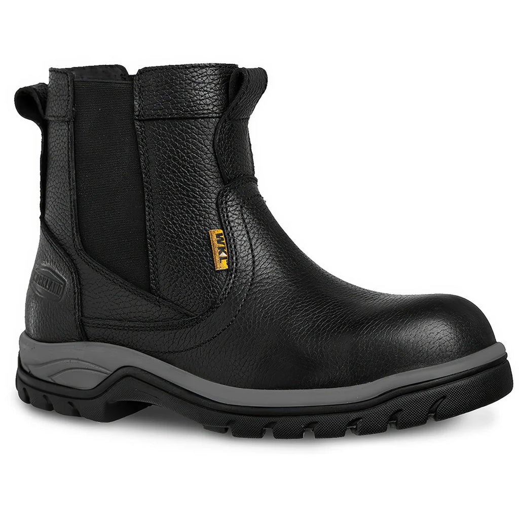 Workland 77420 Full Grain Leather Pull Up Work Boot– Black - OriginalWestern.com