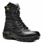 Workland Combat Comfort Zipper and Lace Work Boot–Black - OriginalWestern.com