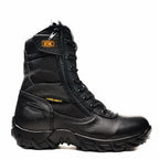Workland Combat Comfort Zipper and Lace Work Boot–Black - OriginalWestern.com